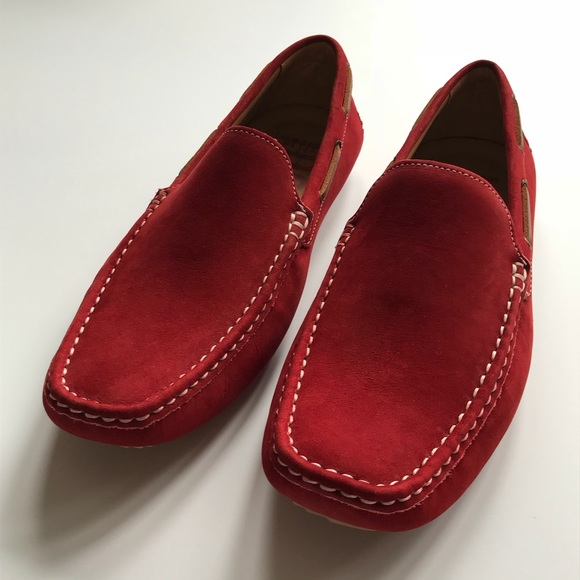 Red Leather Loafers - Picture 5 of 6